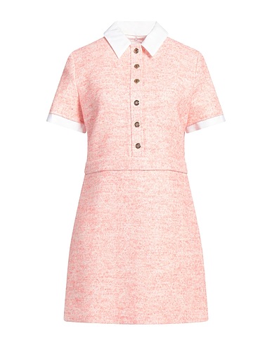 MAJE Shirt dress Light pink 36% Cotton, 24% Polyester, 15% Synthetic fibers, 13% Viscose, 12% Virgin Wool