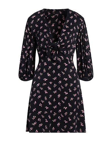 MAJE Short dress Black 58% Cupro, 42% Viscose