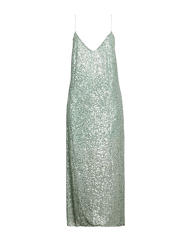 ELI_BLUMEN Langes Kleid Säuregrün 95% Polyester, 5% Elastan