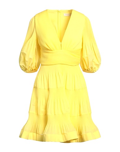 ZIMMERMANN Short dress Yellow 100% Polyester