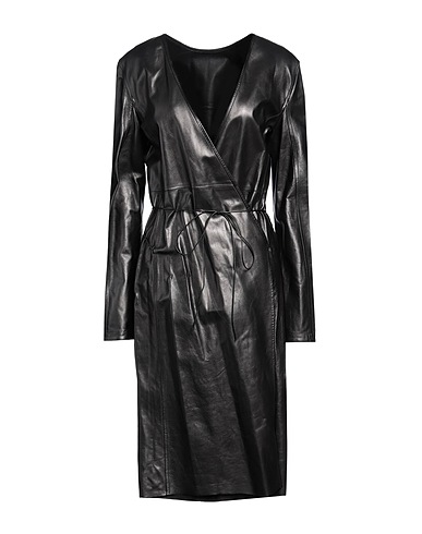 PETAR PETROV Midi dress Black 100% Lambskin