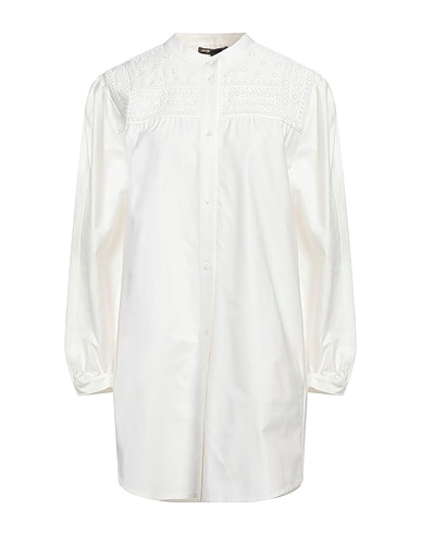 MAJE Kurzes Kleid 100% Baumwolle, Perlmutt