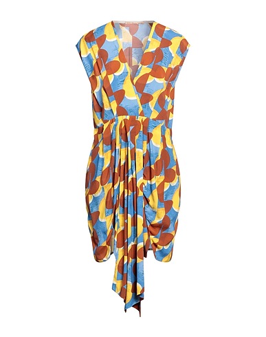 TOLÉRANCE Vestito corto Marrone 100% Viscosa