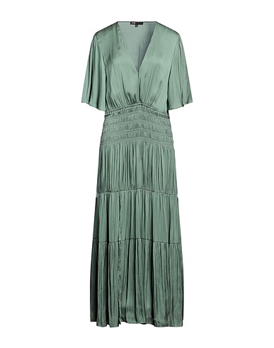 MAJE Langes Kleid Salbeigrün 100% Polyester