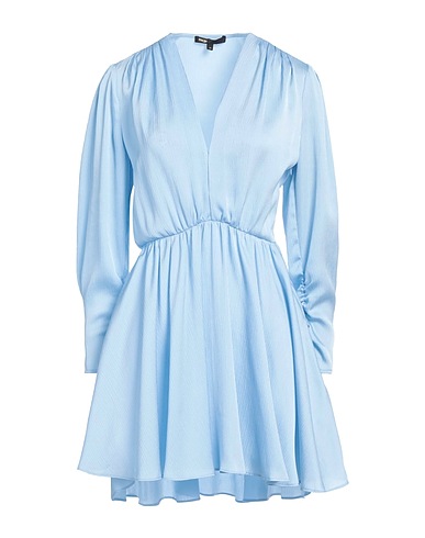 MAJE Short dress Sky blue 100% Polyester