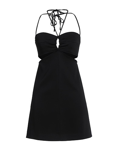 MAJE Short dress Black 97% Viscose, 3% Elastane