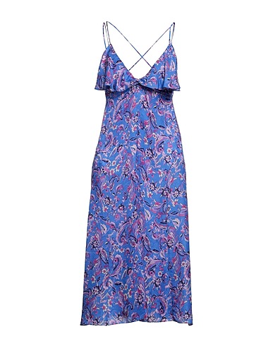 ISABEL MARANT Midi dress Blue 65% Viscose, 35% Silk