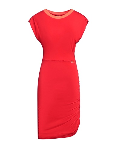 ARMANI EXCHANGE Midi dress Red 96% Viscose, 4% Elastane