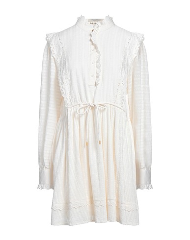 MAISON SCOTCH Shirt dress White 100% Organic cotton, Cotton