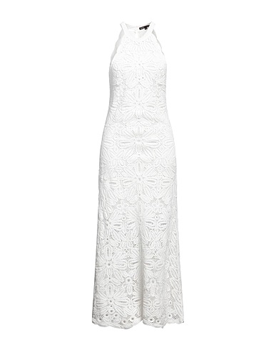 MAJE Long dress White 100% Cotton