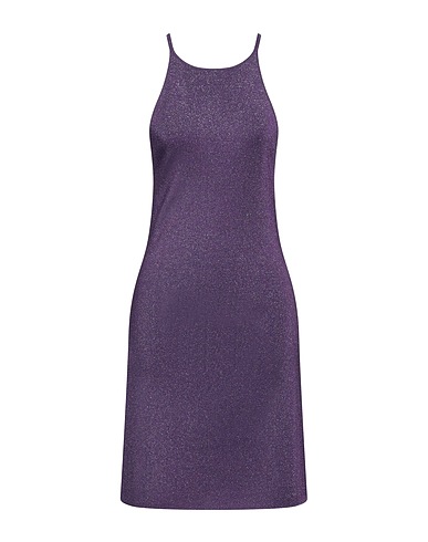MAJE Short dress Purple 61% Viscose, 15% Polyester, 14% Polyamide, 8% Metallic Polyester, 2% Elastane