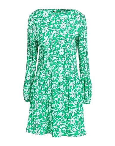 MAJE Pleated dress Green 100% Polyester