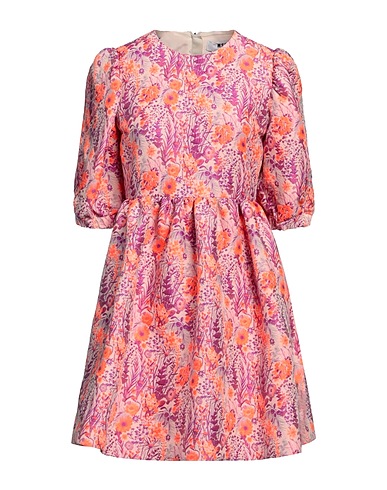 MSGM Pleated dress Purple 78% Polyester, 22% Cotton