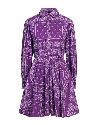 MAJE Shirt dress Dark purple 100% Cotton