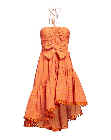 SILVIA TCHERASSI Vestito corto Arancione 100% Cotone