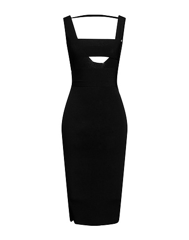 BOYAROVSKAYA Midi dress Black 86% Viscose, 14% Polyester