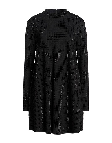 EMPORIO ARMANI Short dress Black 69% Viscose, 26% Polyamide, 5% Elastane