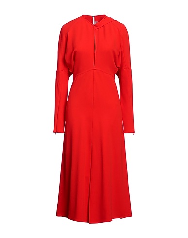 VICTORIA BECKHAM Elegant dress Tomato red 50% Viscose, 47% Acetate, 3% Elastane, Polyester