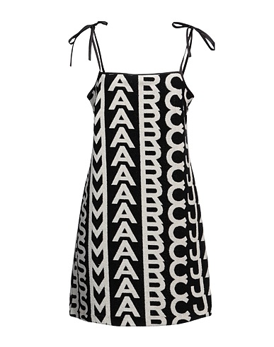 MARC JACOBS Kurzes Kleid Schwarz 85% Baumwolle, 15% Polyester