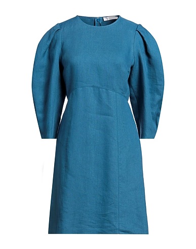 CHLOÉ Short dress Pastel blue 97% Linen, 3% Cotton
