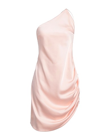 NINEMINUTES One-shoulder dress Light pink 97% Polyester, 3% Elastane