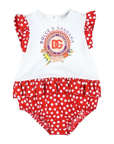 DOLCE&GABBANA Baby bodysuit White 100% Cotton