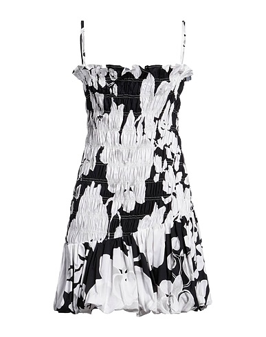 KIKA VARGAS Short dress Black 97% Cotton, 3% Elastane