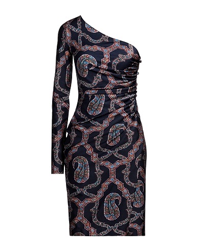 ETRO One-shoulder dress Midnight blue 80% Polyamide, 20% Elastane