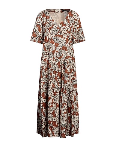 WEEKEND MAX MARA Vestito midi Cammello 100% Cotone