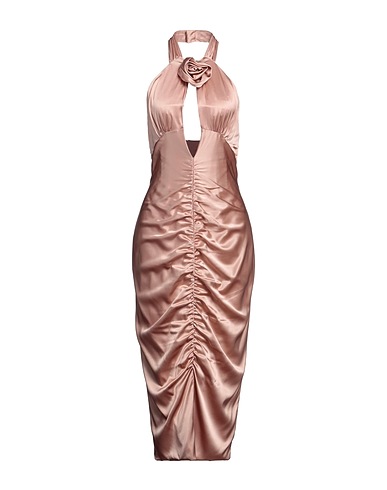 ALESSANDRA RICH Elegant dress Blush 94% Silk, 6% Elastane