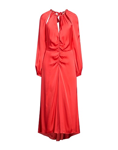 VERONICA BEARD Long dress Coral 55% Silk, 37% Viscose, 8% Elastane