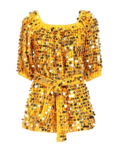 SUNDRESS Top Giallo ocra 50% Cotone, 50% Altre Fibre