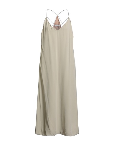 FABIANA FILIPPI Midi dress Light grey 100% Viscose, Ecobrass