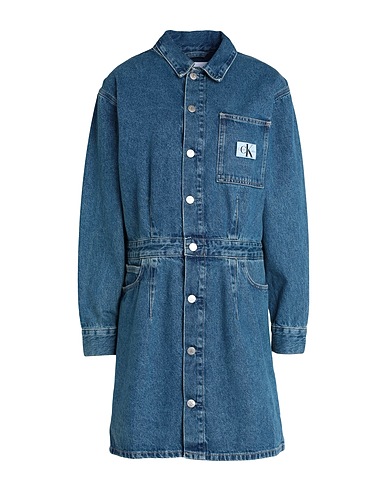 CALVIN KLEIN JEANS Denim dress Blue 100% Cotton