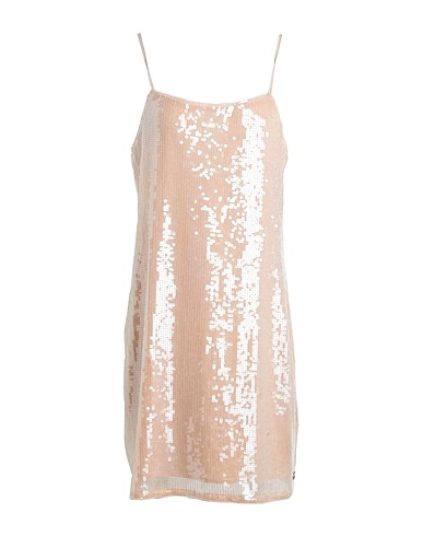 CALVIN KLEIN JEANS Sequin dress Beige 60% Thermoplastic polyurethane, 35% Polyester, 5% Elastane
