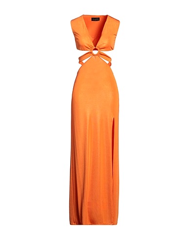 GAëLLE Paris Langes Kleid Orange 92% Polyester, 8% Elastan