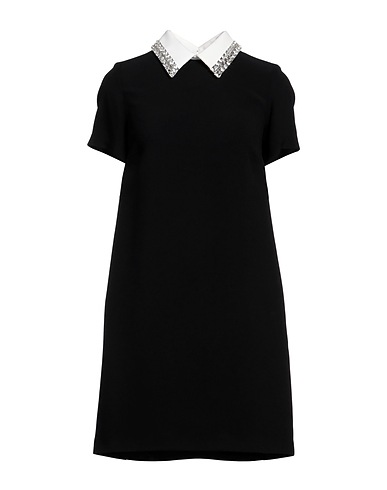 N°21 Short dress Black 50% Acetate, 50% Viscose