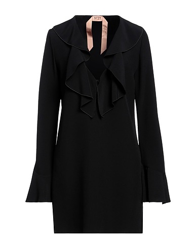 N°21 Short dress Black 50% Acetate, 50% Viscose