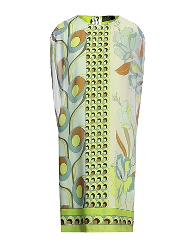 CLIPS Short dress Light green 100% Viscose, Polyester, Elastane