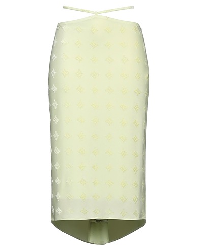 MISBHV Gonna midi Verde chiaro 70% Viscosa, 30% Poliestere