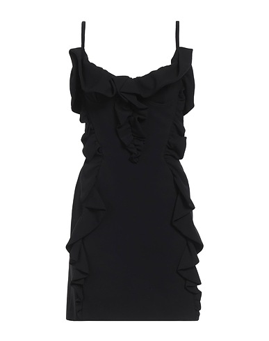 DEL CORE Sheath dress Black 100% Viscose, Acetate, Silk