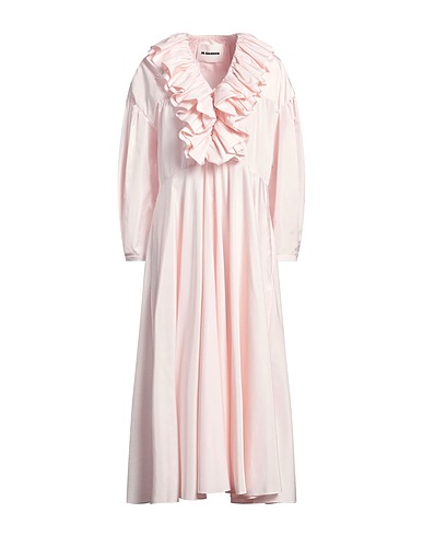 JIL SANDER Midi dress Light pink 100% Polyester