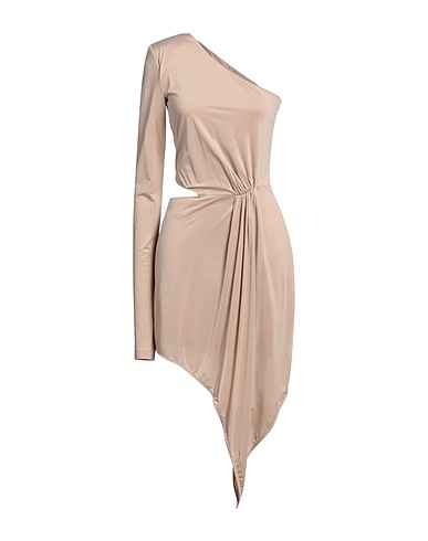 GAUGE81 One-shoulder dress Beige 90% Cupro, 10% Elastane