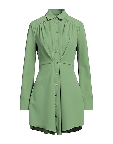 CINQ À SEPT Shirt dress Light green 93% Polyester, 7% Elastane