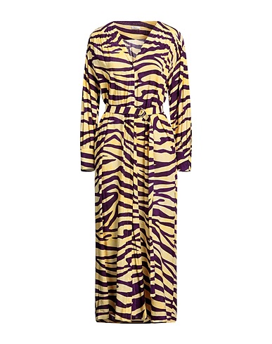 ROSEANNA Midi dress Yellow 63% Viscose, 37% Linen