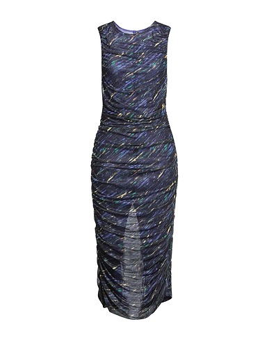 ROTATE BIRGER CHRISTENSEN Midi dress Dark purple 95% Recycled polyester, 5% Elastane