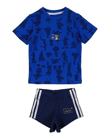 ADIDAS Babykleidung-Set  LK DY 100 T SET
 Blau 93% Baumwolle, 7% Elastan