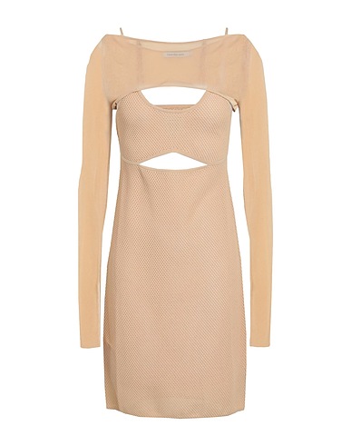 CALVIN KLEIN JEANS Robe courte 100% Viscose, Polyamide, Polyester