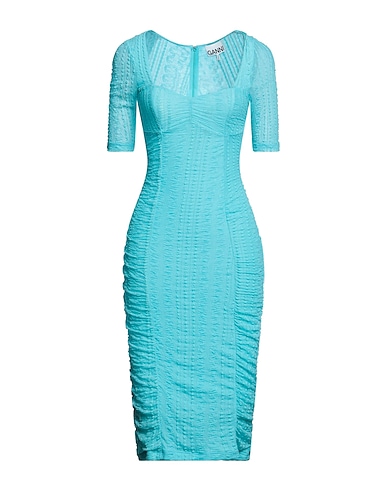 GANNI Sheath dress 67% Recycled polyamide, 30% Polyamide, 3% Elastane