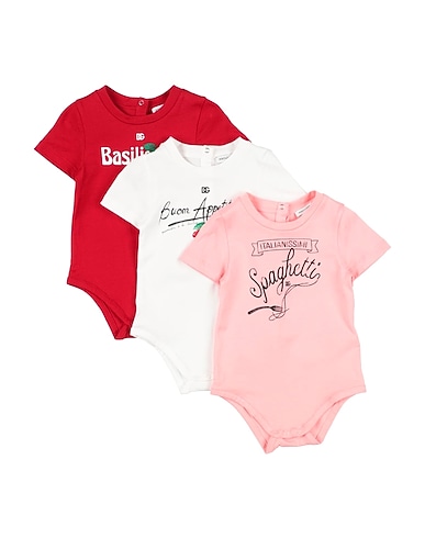 DOLCE&GABBANA Baby bodysuit Pink 100% Cotton